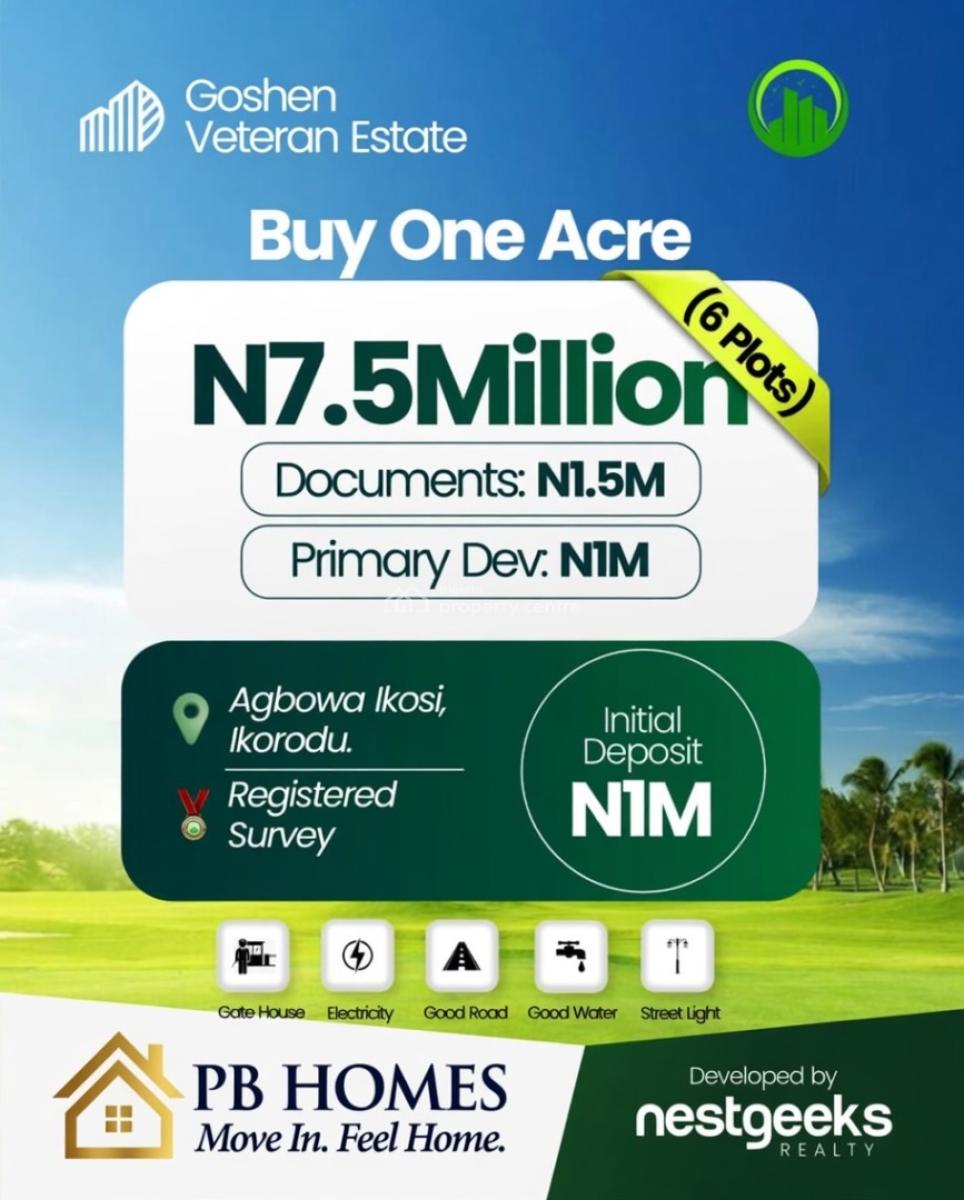 100% Dry 500sqm Plot of Land, Ikosi Ikorodu, Agbowa, Ikorodu, Lagos, Mixed-use Land for Sale