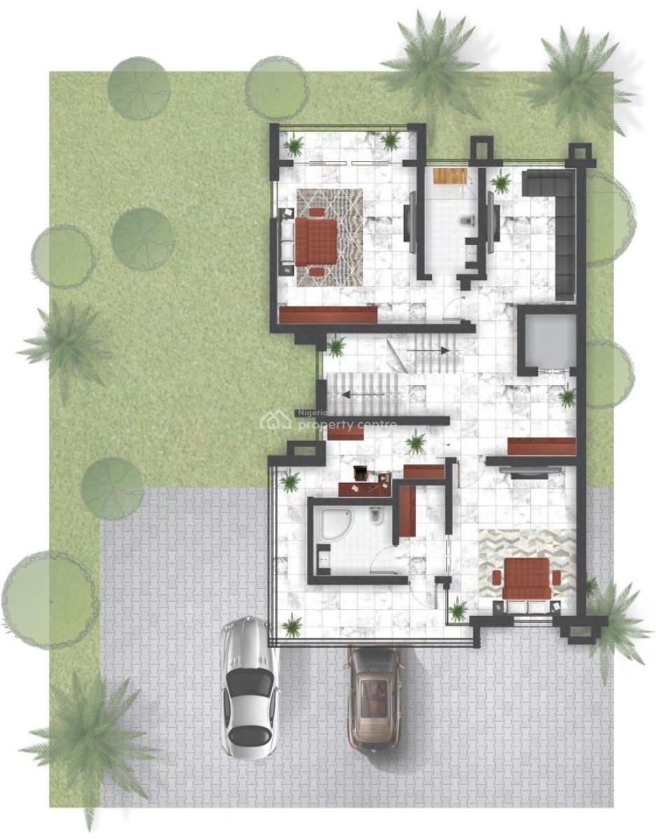 6 Bedroom Semi-detached Duplex with Bq, Jabi, Abuja, Semi-detached Duplex for Sale