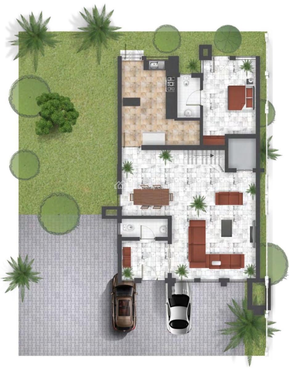 6 Bedroom Semi-detached Duplex with Bq, Jabi, Abuja, Semi-detached Duplex for Sale