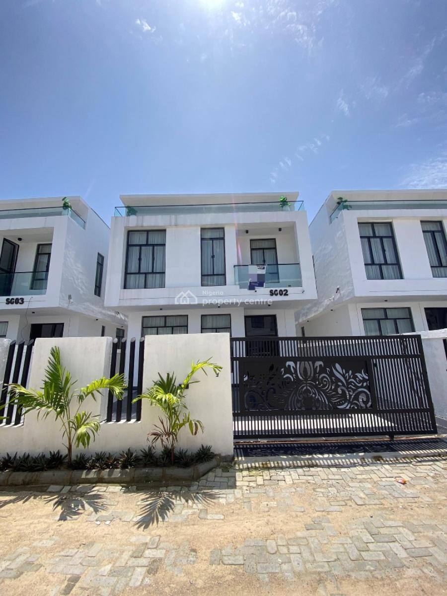 Luxurious 5 Bedroom Brand New Fully Detached Smart House with Bq, Chevron Toll Gate, Lekki, Lagos, Detached Duplex for Rent