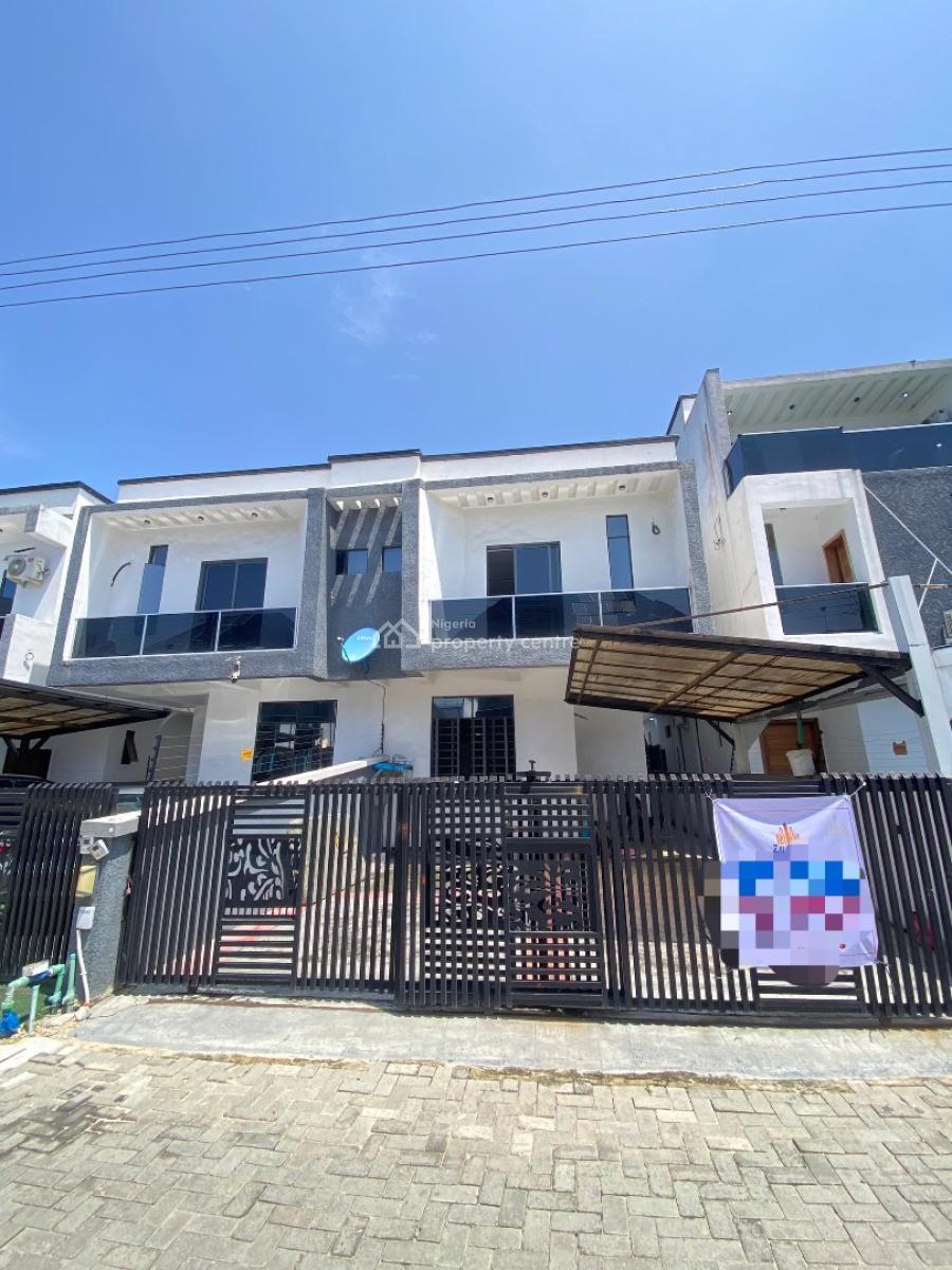 Spacious 4 Bedroom Modern Semi Detached Duplex with Bq Available, Chevron Toll Gate, Lekki, Lagos, Semi-detached Duplex for Rent