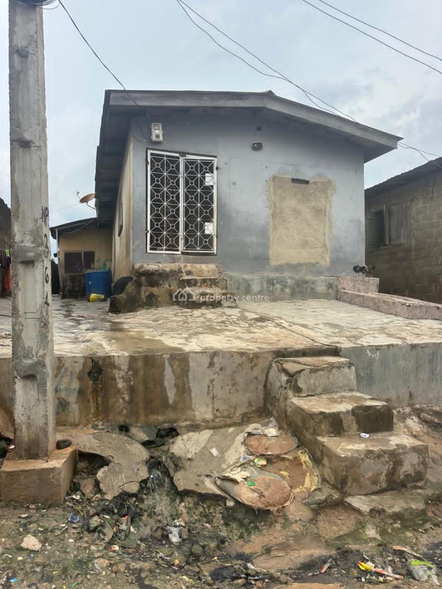 Solid Bungalow on Half Plot of Land, Off College Road, Ogba, Ikeja, Lagos, Residential Land for Sale
