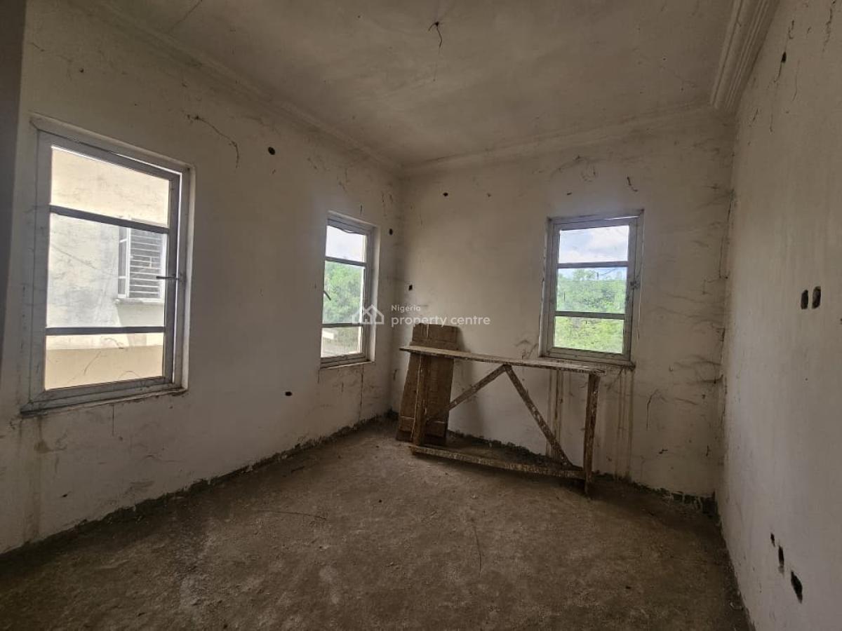4 Bedroom Duplex with Bq (carcass) in a Secured Estate, Orange Valley Estate, Oke-mosan, Abeokuta South, Ogun, Semi-detached Duplex for Sale