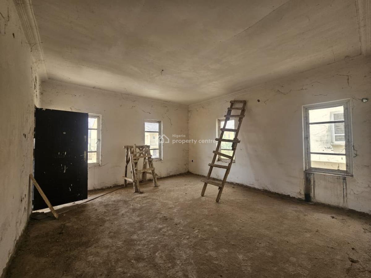 4 Bedroom Duplex with Bq (carcass) in a Secured Estate, Orange Valley Estate, Oke-mosan, Abeokuta South, Ogun, Semi-detached Duplex for Sale
