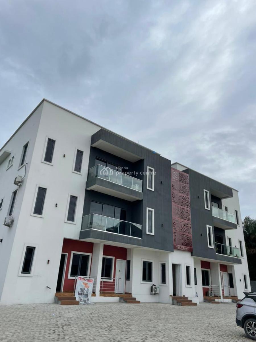 3 Bedroom Apartment with Bq and 24 Hours Power Supply  and Pool, Lekki Conservation, Lekki, Lagos, Flat / Apartment for Rent