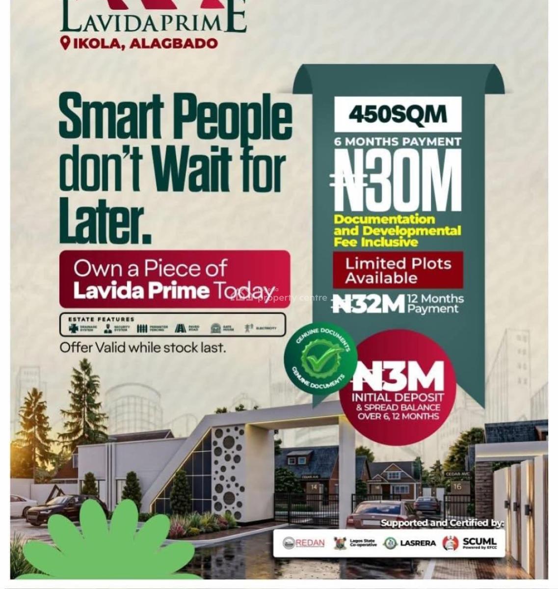 Mixed Use Land, *lavida Prime Estate*ikola Alagbado, Alimosho, Lagos, Mixed-use Land for Sale