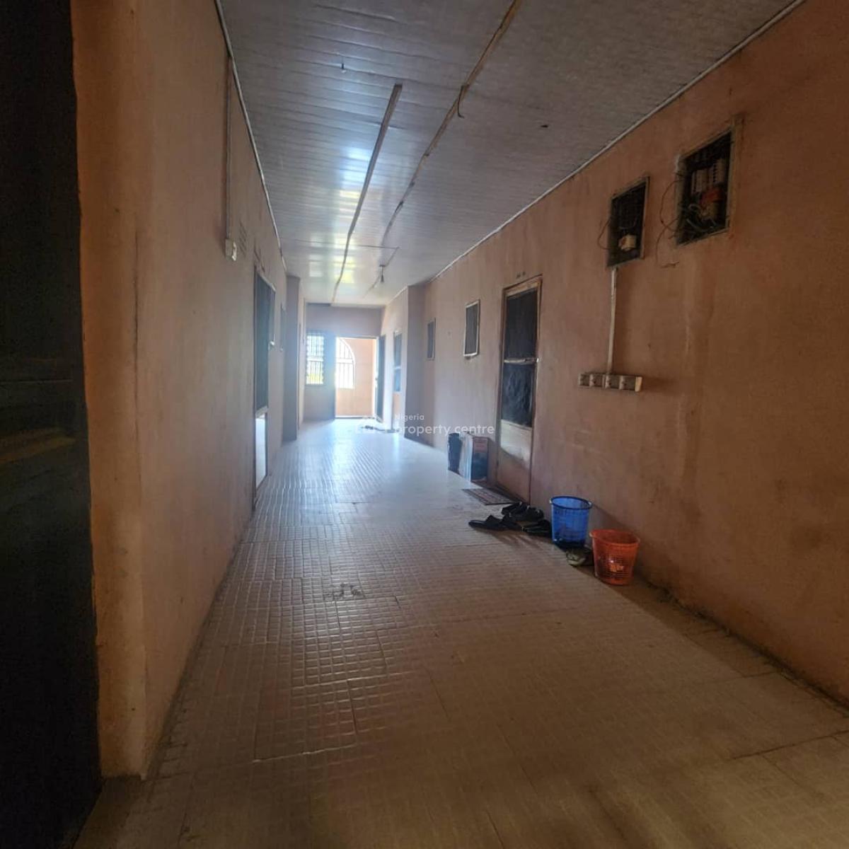 20 Units of Room Self-contained Hostel with C of O, Opp University of Ibadan, Agbowo, Ibadan, Oyo, Self Contain (single Rooms) for Sale