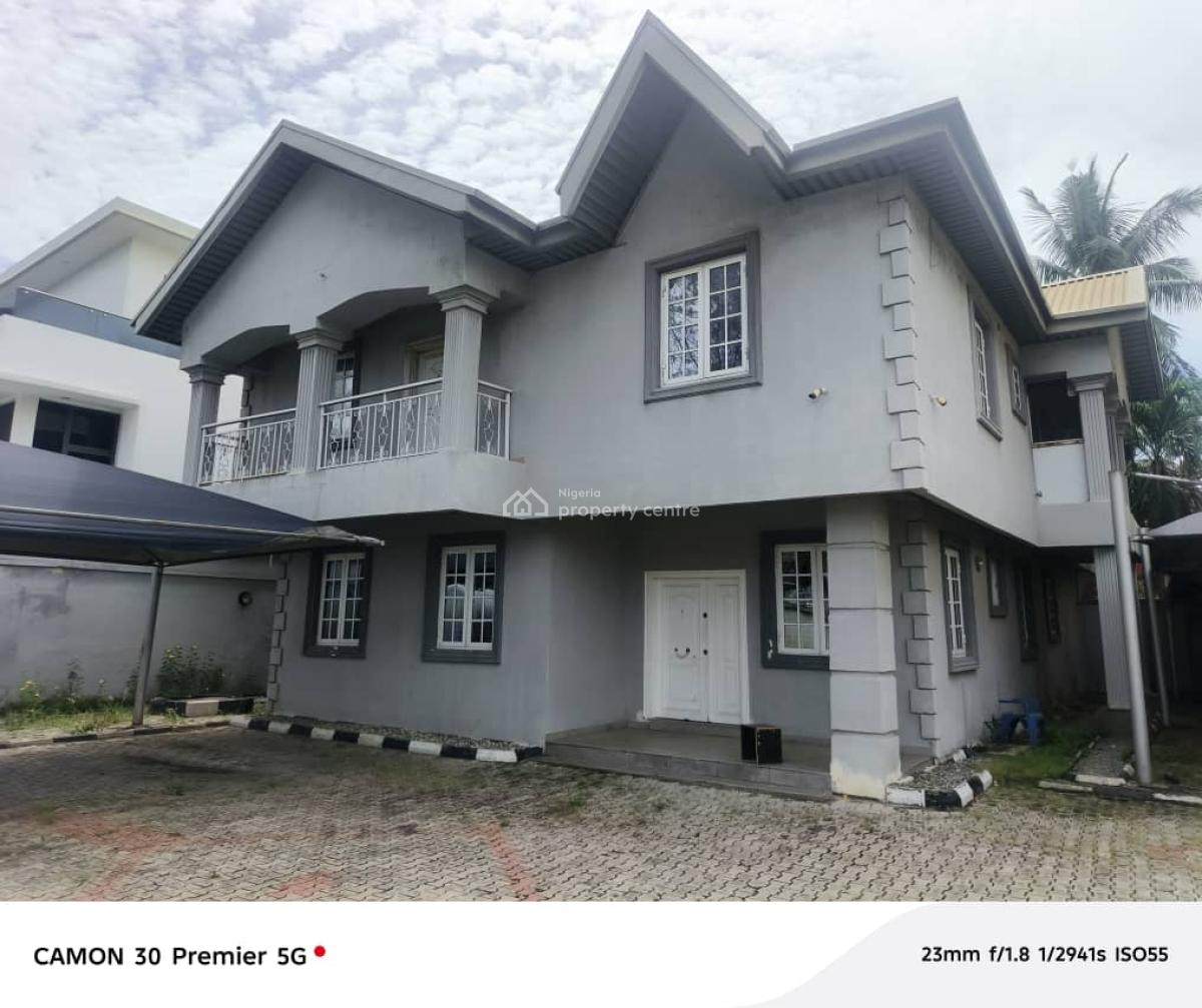 730sqm with 5 Bedroom Detached Duplex, 2 But, 2 Store and Can Take 10, Parkview Lane, Same Street As Oba Palace on Right Hand Side of Parkvie, Osborne, Ikoyi, Lagos, Detached Duplex for Sale