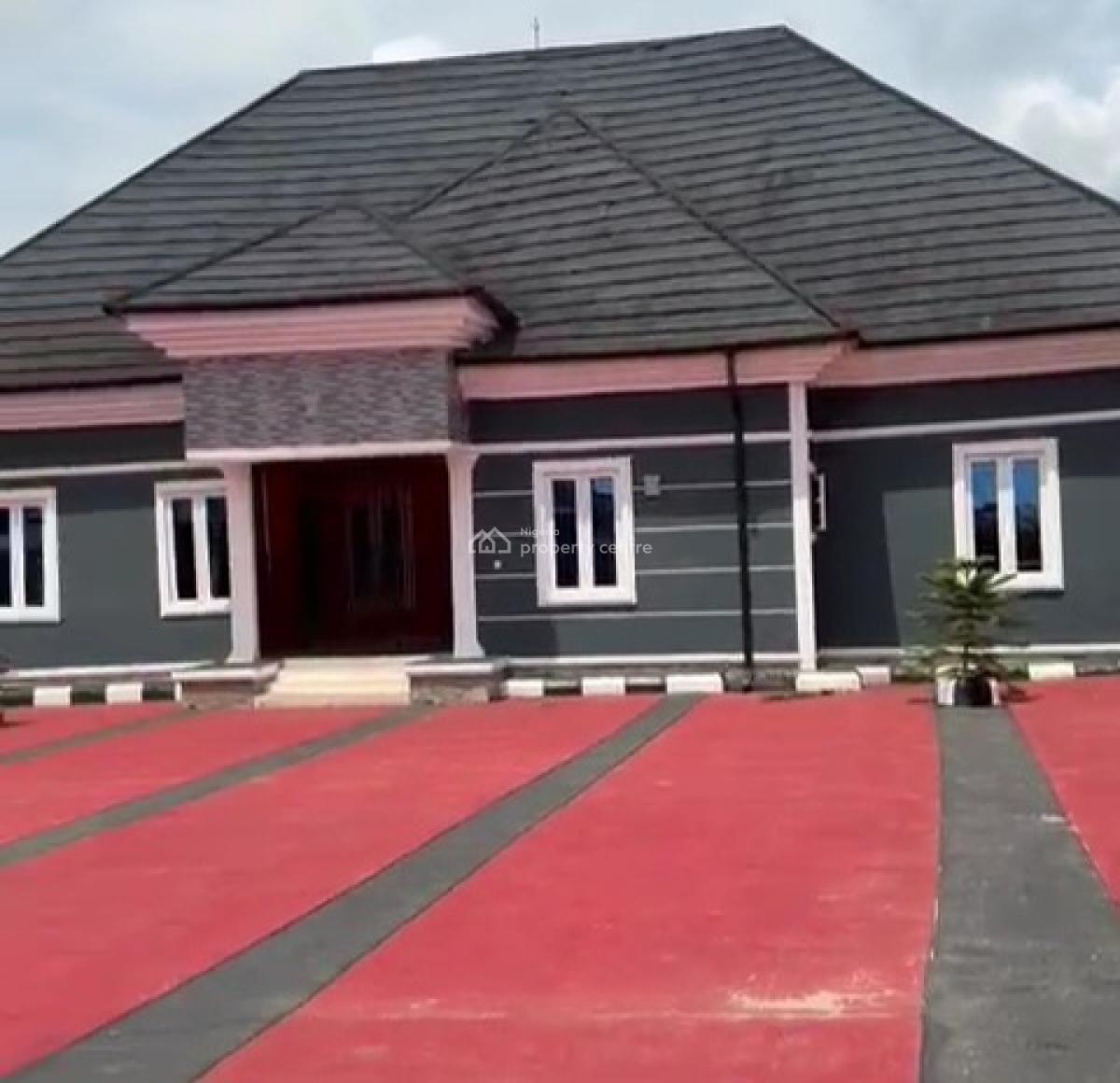 New 4bedroom Bungalow & 2flat Already Roofed 100ft By 120ft Land, Ogheghe, Off Sapele Road Close to Tarred Road, Benin, Oredo, Edo, House for Sale