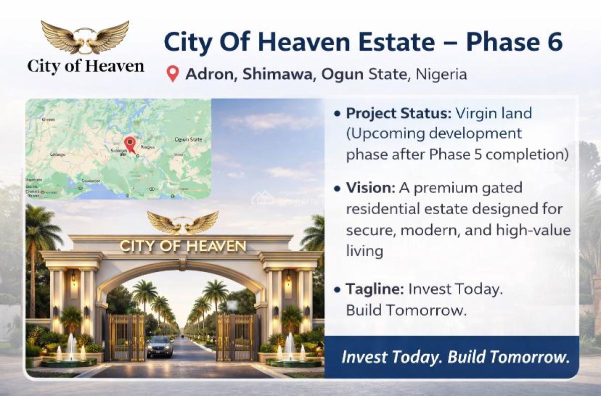 Treasure Park and Gardens Phase 6, Shimawa, 15 Minutes Drive From Redeem Christian Church of God, Old Auditorium, Simawa, Ogun, Mixed-use Land for Sale