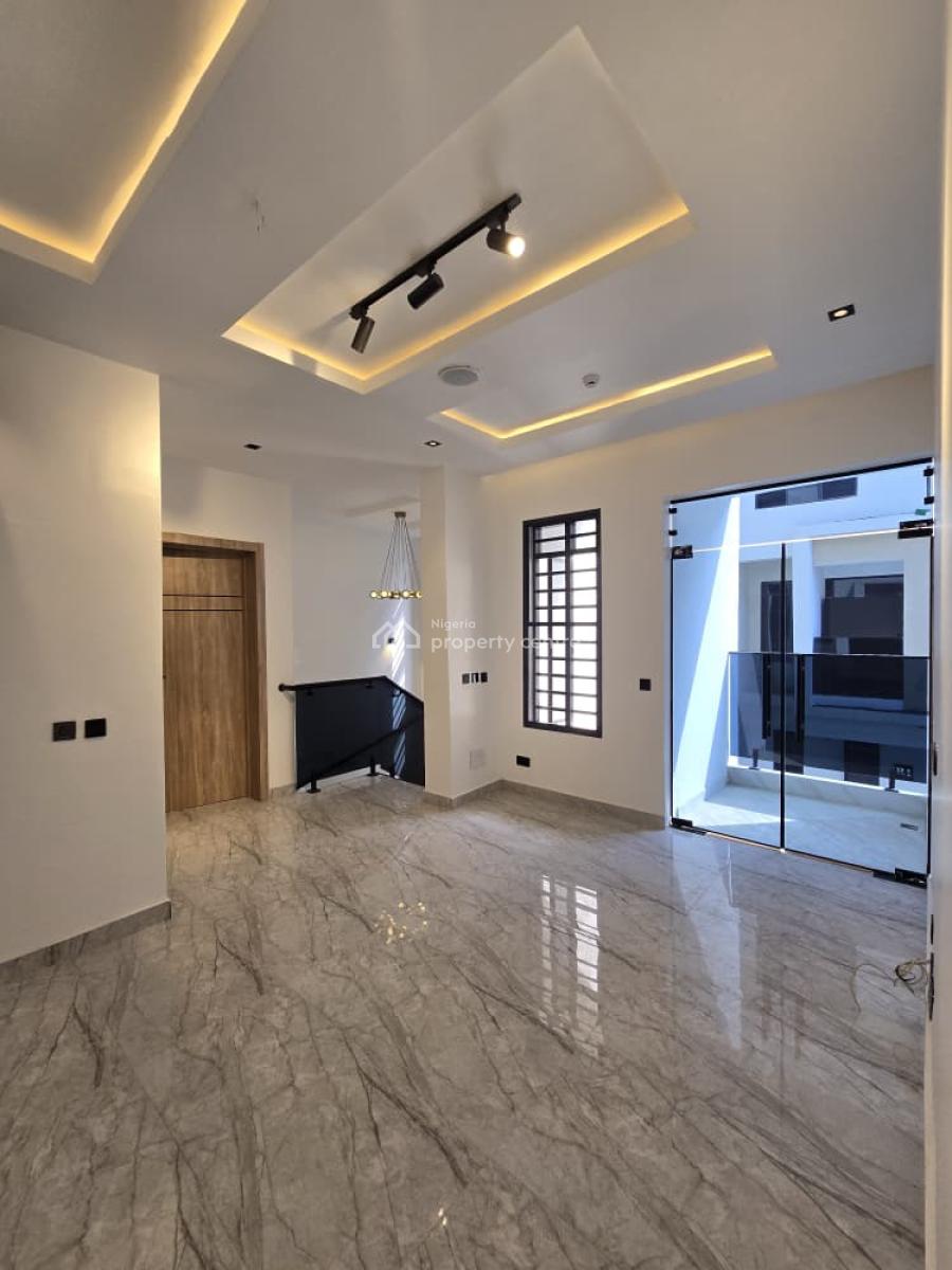 Luxury Newly Built Serviced 4 Bedroom Terrace with a Room Bq, Lekki Phase 1, Lekki, Lagos, Terraced Duplex for Rent