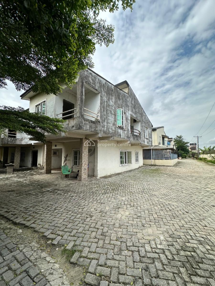 Luxury Corner Piece Carcass House, Lekki Garden, Sangotedo, Ajah, Lagos, Semi-detached Duplex for Sale