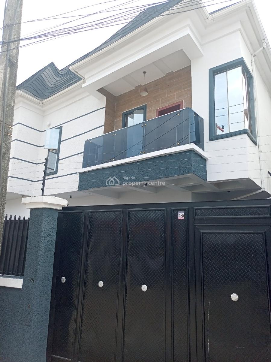 Dm for Video Sharp 4bedroom with Bq N Gate House, Serene Area, Interlocked Street, Ologolo, Lekki, Lagos, Semi-detached Duplex for Rent