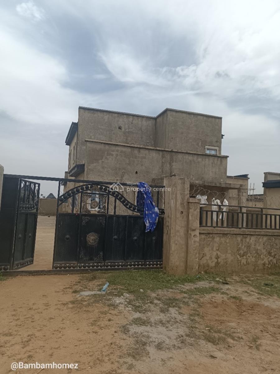Massive 4 Bedrooms Detached Duplex + Bq, By Sheretti/sunny Vale Estate, Pyakasa, Lugbe District, Abuja, Detached Duplex for Sale