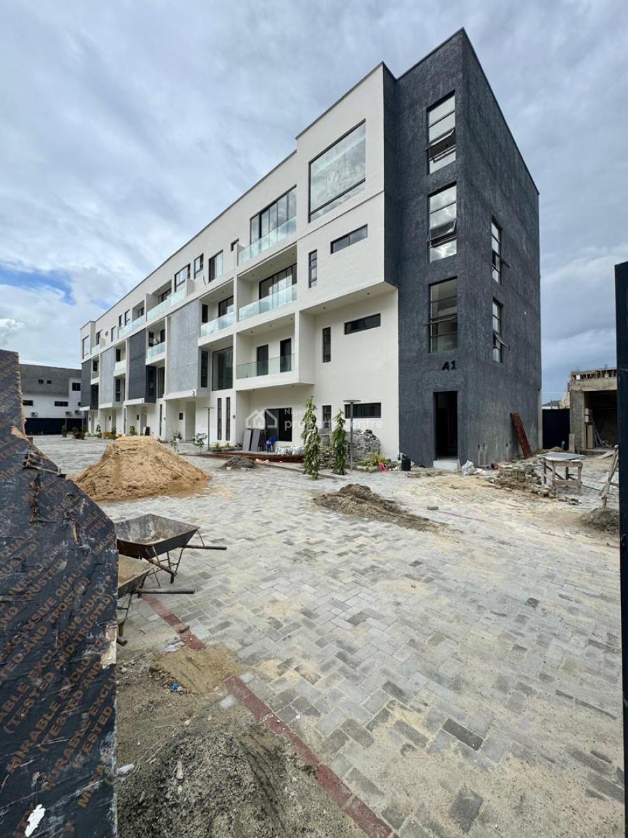 4 Bedroom Duplex with Study and Bq, Ikate, Lekki, Lagos, Terraced Duplex for Sale