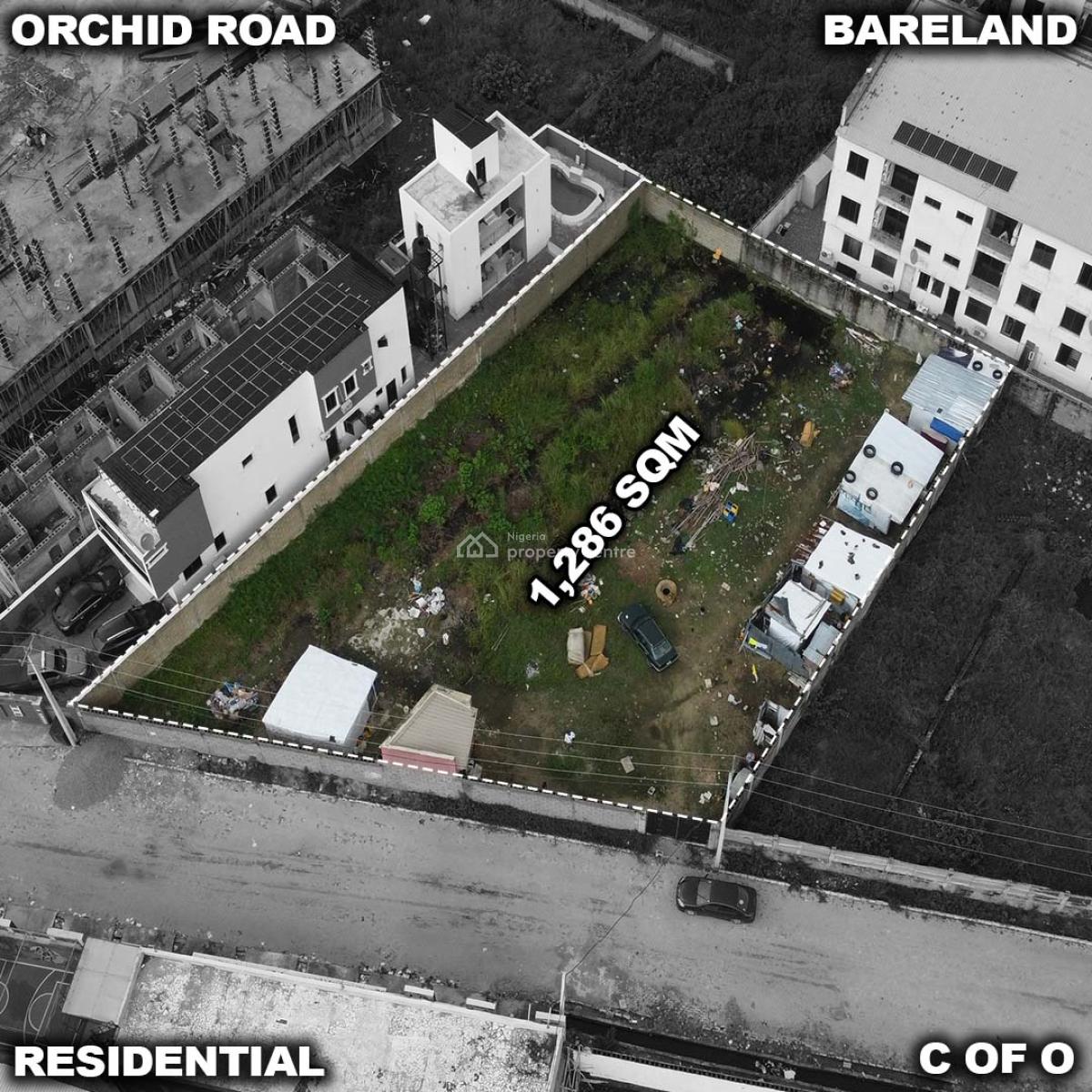 1,286 Sqm Bareland - Fenced & Gated, Orchid Road, Surulere, Lagos, Mixed-use Land for Sale