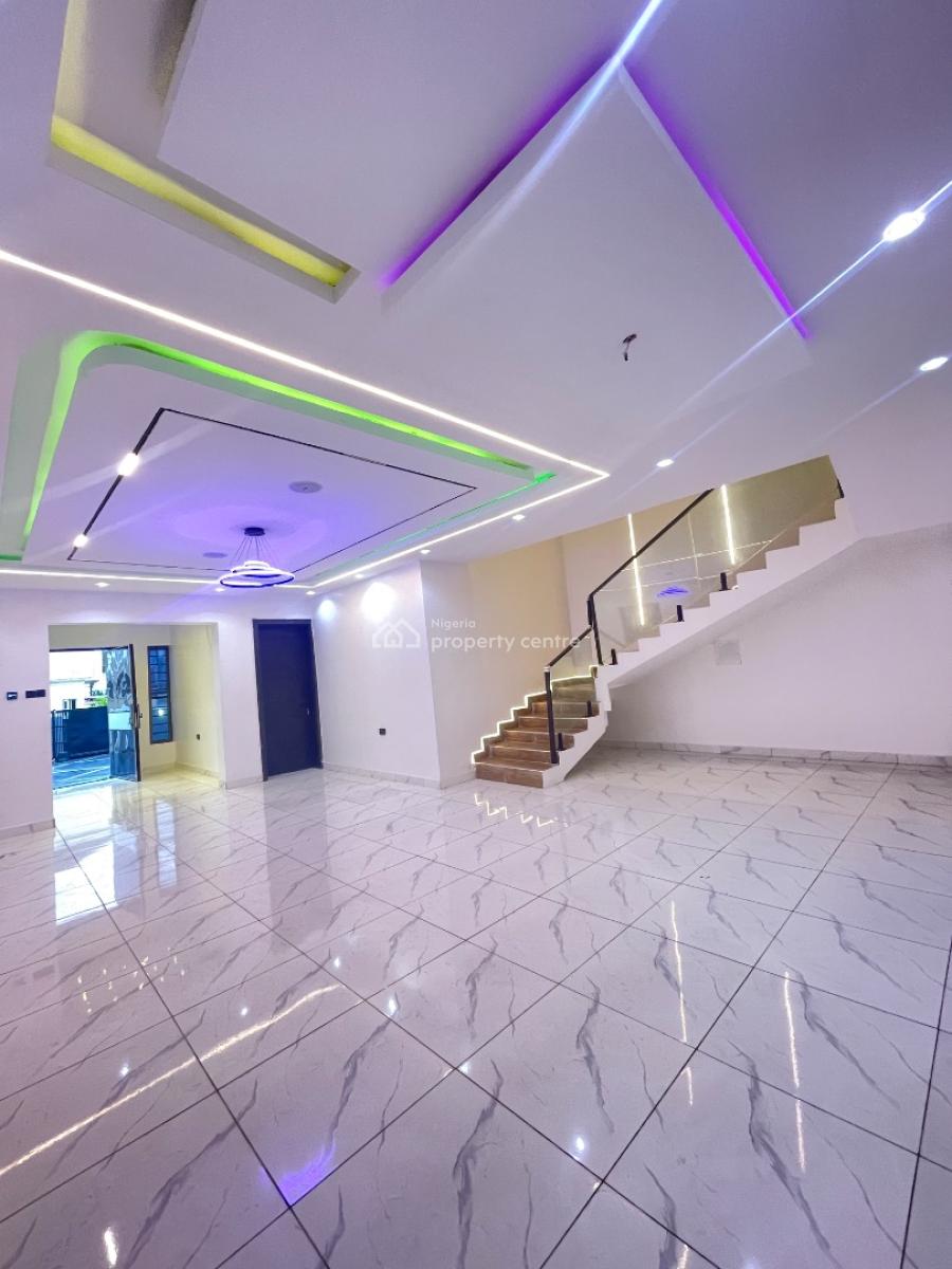 Luxury Smart 4 Bedroom Duplex with Bq and Inbuilt Speakers Etc, Located Inside an Estate,clean Road,secured Estate,good Drainage, Sangotedo, Ajah, Lagos, Detached Duplex for Rent