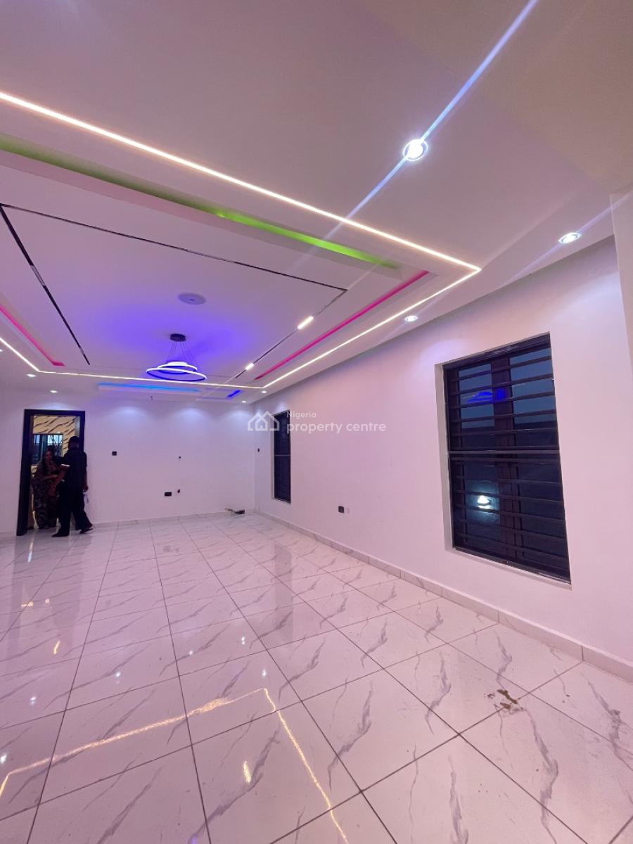 Luxury Smart 4 Bedroom Duplex with Bq and Inbuilt Speakers Etc, Located Inside an Estate,clean Road,secured Estate,good Drainage, Sangotedo, Ajah, Lagos, Detached Duplex for Rent