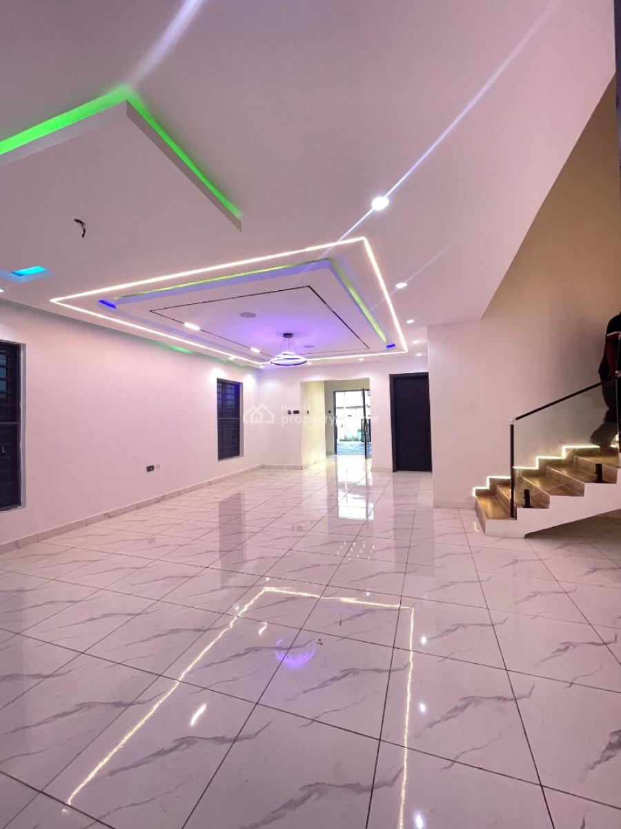 Luxury Smart 4 Bedroom Duplex with Bq and Inbuilt Speakers Etc, Located Inside an Estate,clean Road,secured Estate,good Drainage, Sangotedo, Ajah, Lagos, Detached Duplex for Rent