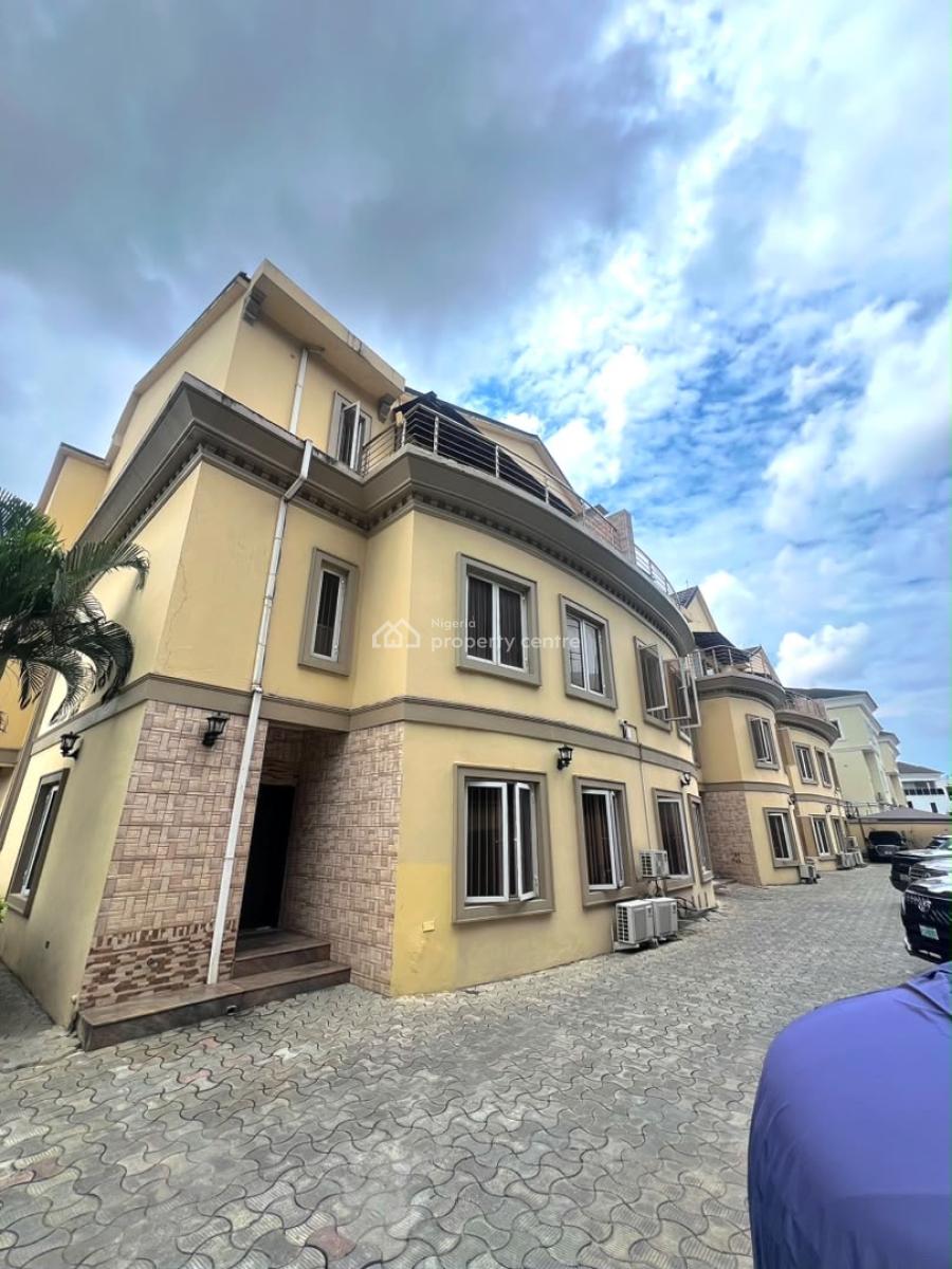 Elegant 4-bedroom Terrace with Bq & Swimming Pool, Banana Island, Ikoyi, Lagos, Terraced Duplex for Rent