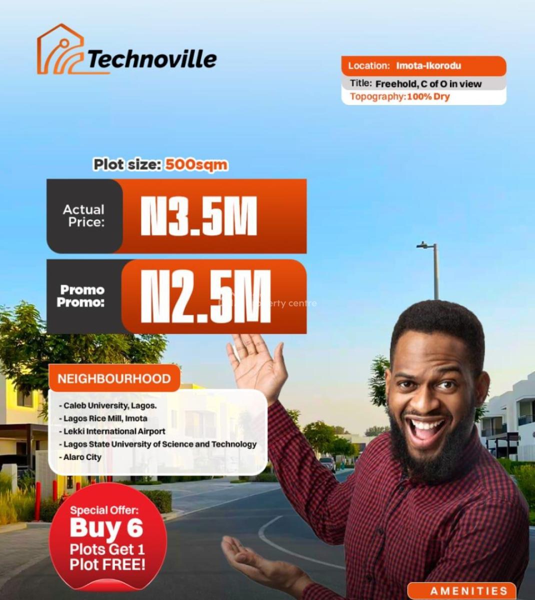 Mixed Use Land, Technoville, Imota, Ikorodu, Lagos, Mixed-use Land for Sale