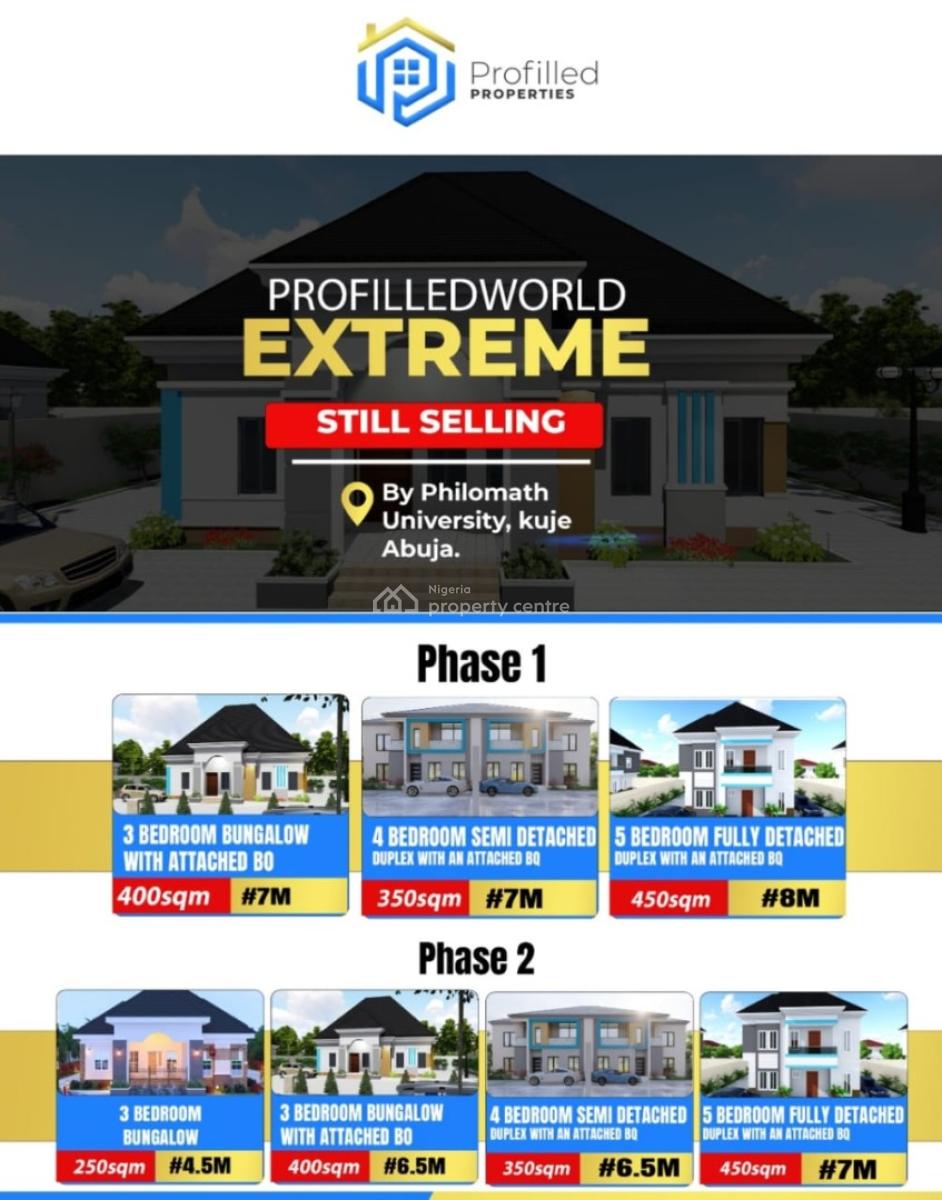 Estate Plot Sizes and Price, By Philomath University, Kuje, Abuja, Residential Land for Sale