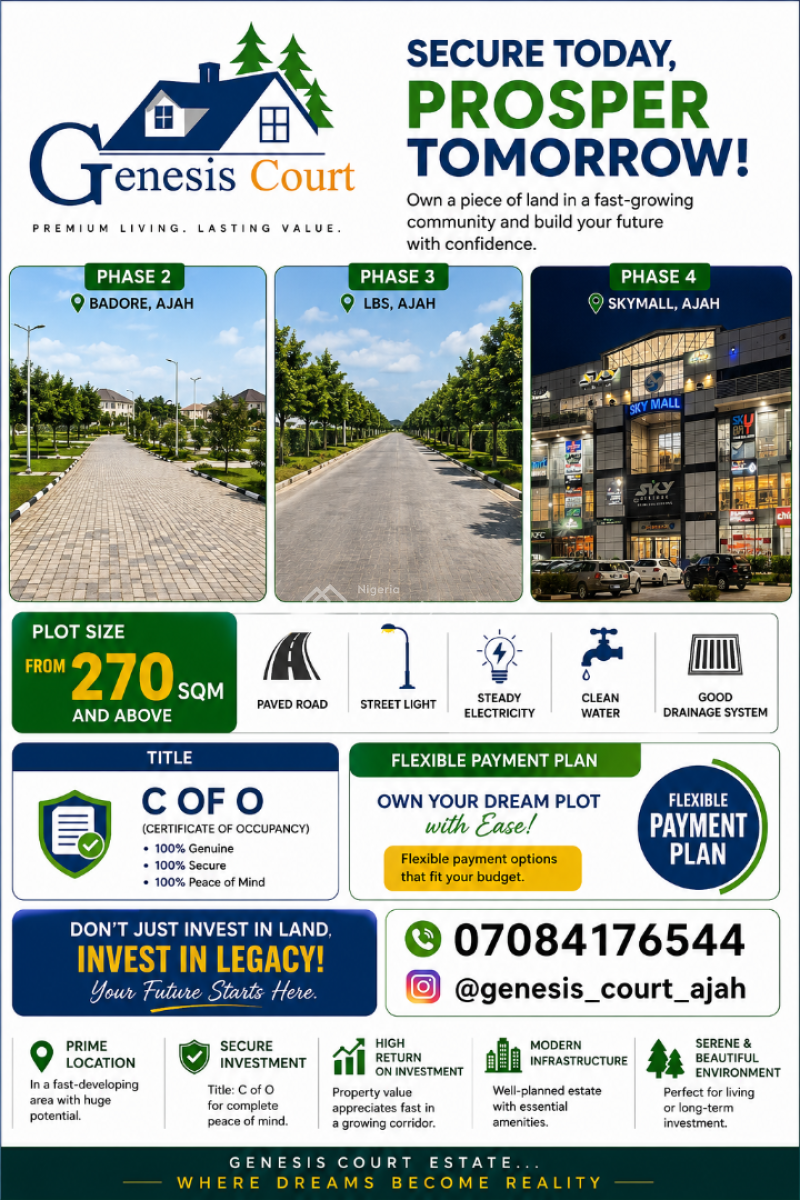 600sqm Land in Monastery Road,  Sangotedo, Monastery Road, Sangotedo, Sangotedo, Ajah, Lagos, Mixed-use Land for Sale
