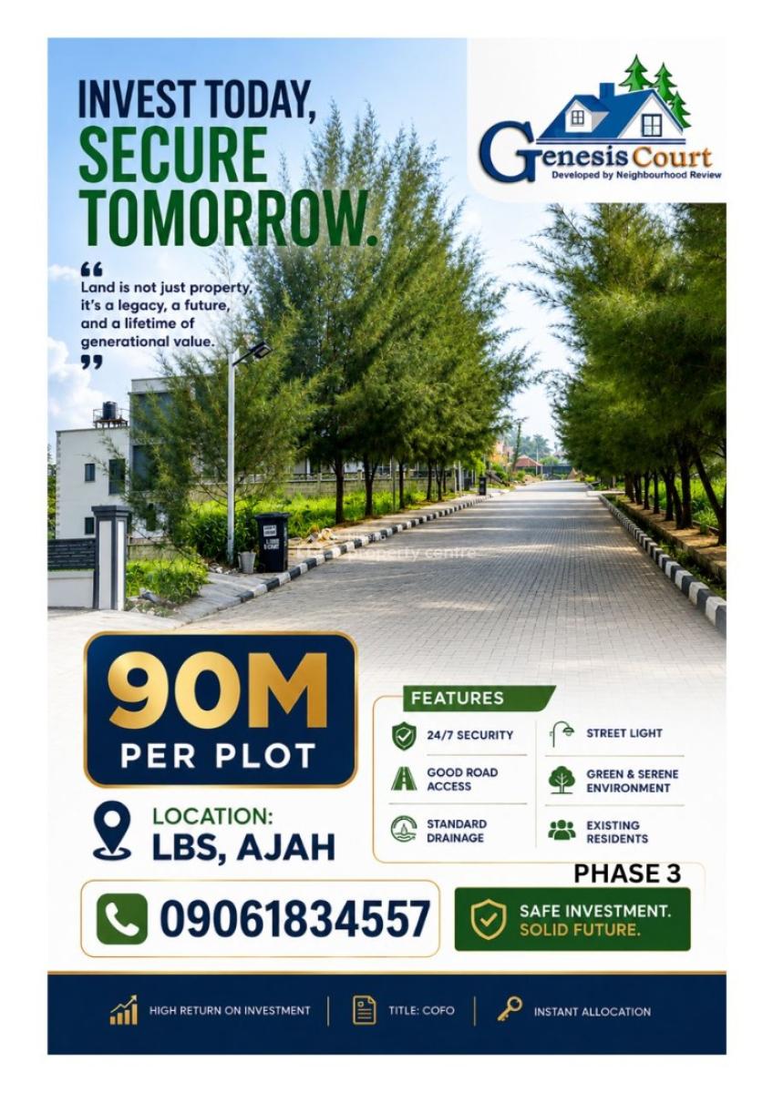 600sqm Land in Monastery Road,  Sangotedo, Monastery Road, Sangotedo, Sangotedo, Ajah, Lagos, Mixed-use Land for Sale