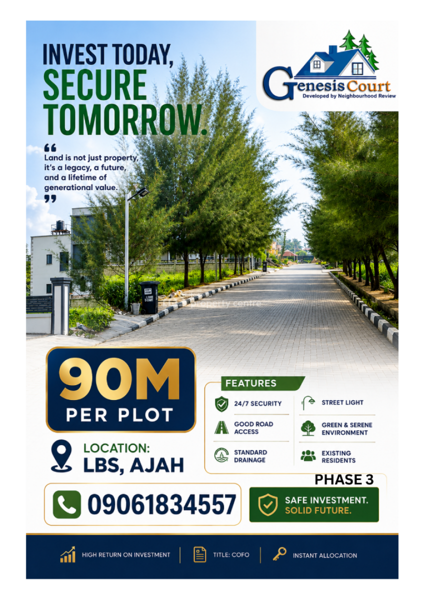 600sqm Land in Monastery Road,  Sangotedo, Monastery Road, Sangotedo, Sangotedo, Ajah, Lagos, Mixed-use Land for Sale