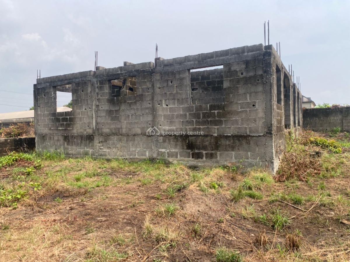 Buy an Uncompleted Building on 2 Plot Front & Other Unbuilt Dry Land, Secured Lovation, Oreta Area, Ikorodu, Lagos, Residential Land for Sale