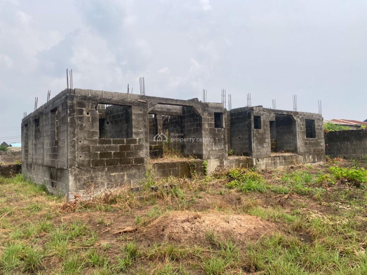 Buy an Uncompleted Building on 2 Plot Front & Other Unbuilt Dry Land, Secured Lovation, Oreta Area, Ikorodu, Lagos, Residential Land for Sale