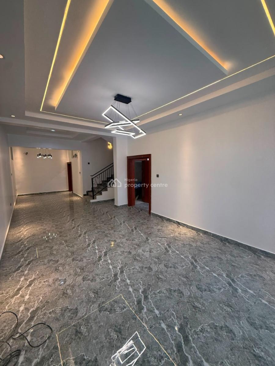 a Newly Built 4 Bedrooms Terrace Dublex with 2 Living Rooms & Bq, Guzape, Guzape District, Abuja, Terraced Duplex for Rent