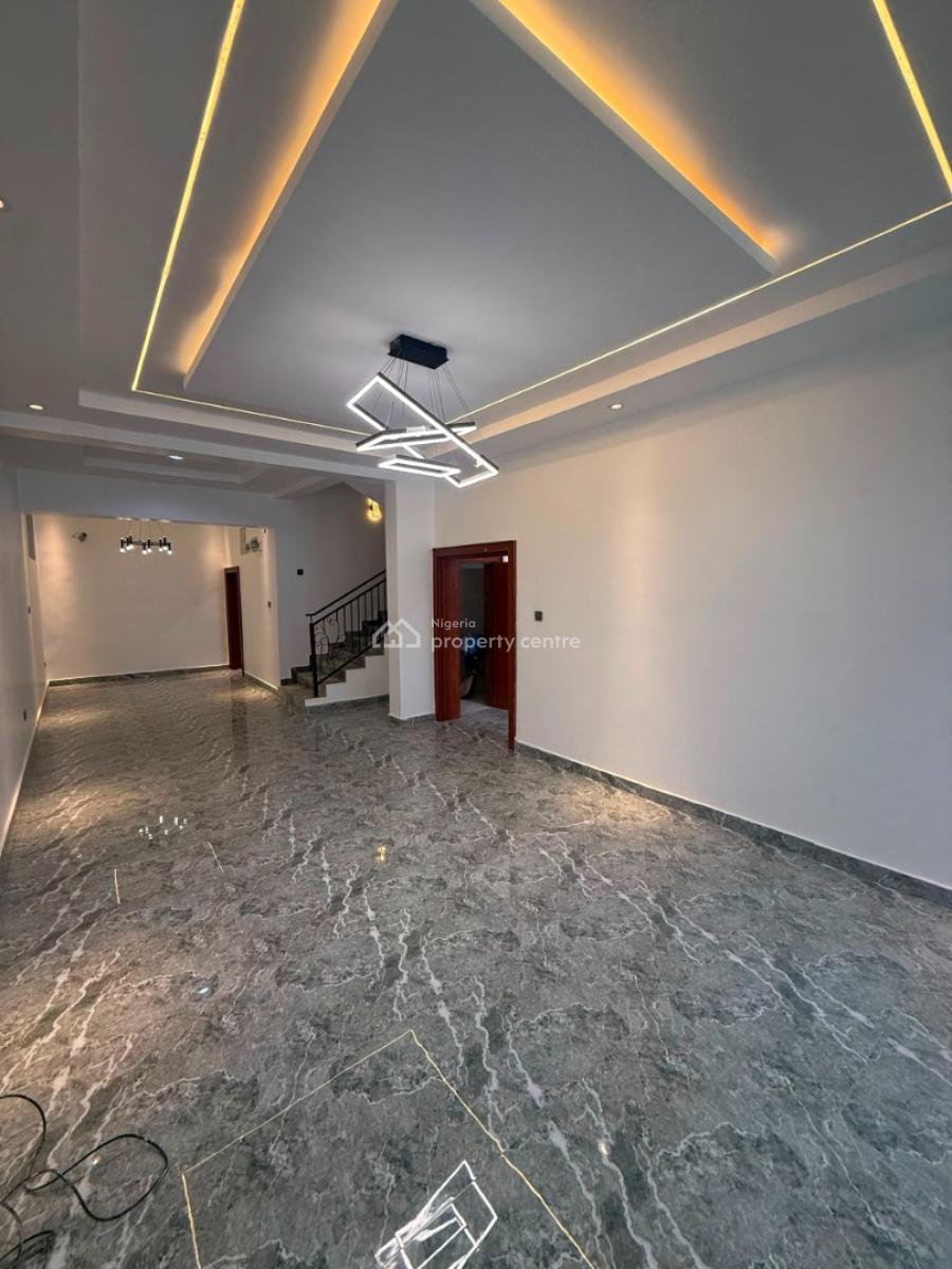 a Newly Built 4 Bedrooms Terrace Dublex with 2 Living Rooms & Bq, Guzape, Guzape District, Abuja, Terraced Duplex for Rent