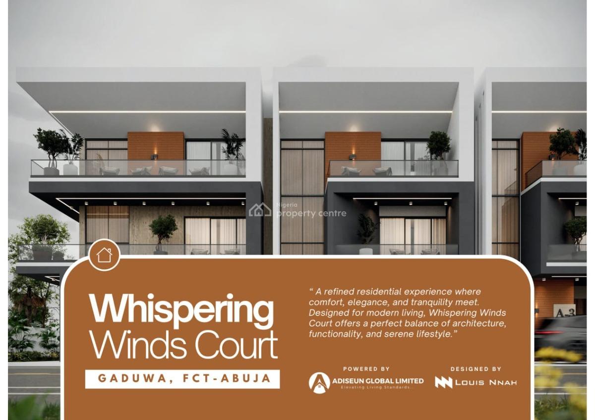 Luxury 4-bedroom Terrace Duplexes with Bq  Gaduwa By Gaat School  Own, By Gaat International School, Gaduwa, Abuja, Residential Land for Sale