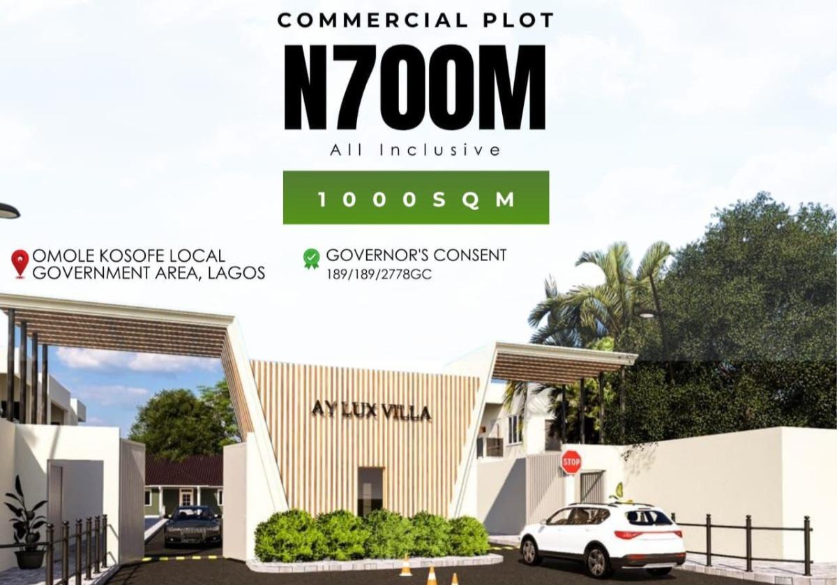 Strategical Commercial Plots, Omole Lga, Kosofe, Lagos, Commercial Land for Sale