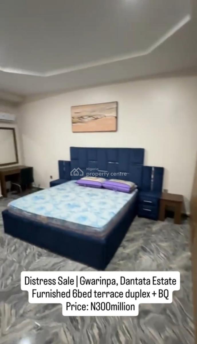Fully Furnished Spacious 6 Bedrooms, Dantata Estate, Gwarinpa, Abuja, Terraced Duplex for Sale