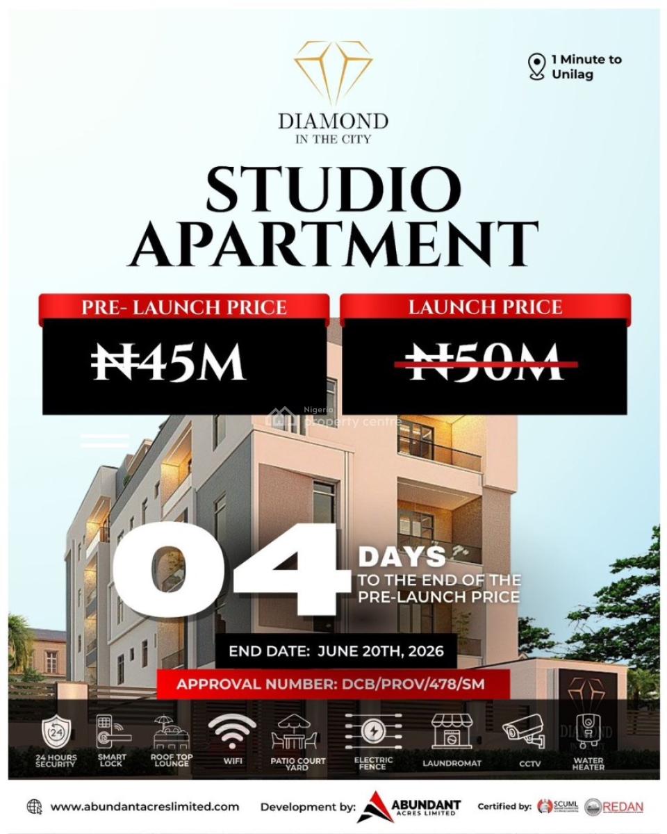 Diamond in The City, Akoka a Minute From Unilag, Yaba, Lagos, Flat / Apartment for Sale