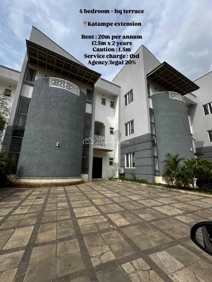 4 Bedroom Terrace Duplex, Katampe Extension, Katampe, Abuja, Terraced Duplex for Rent