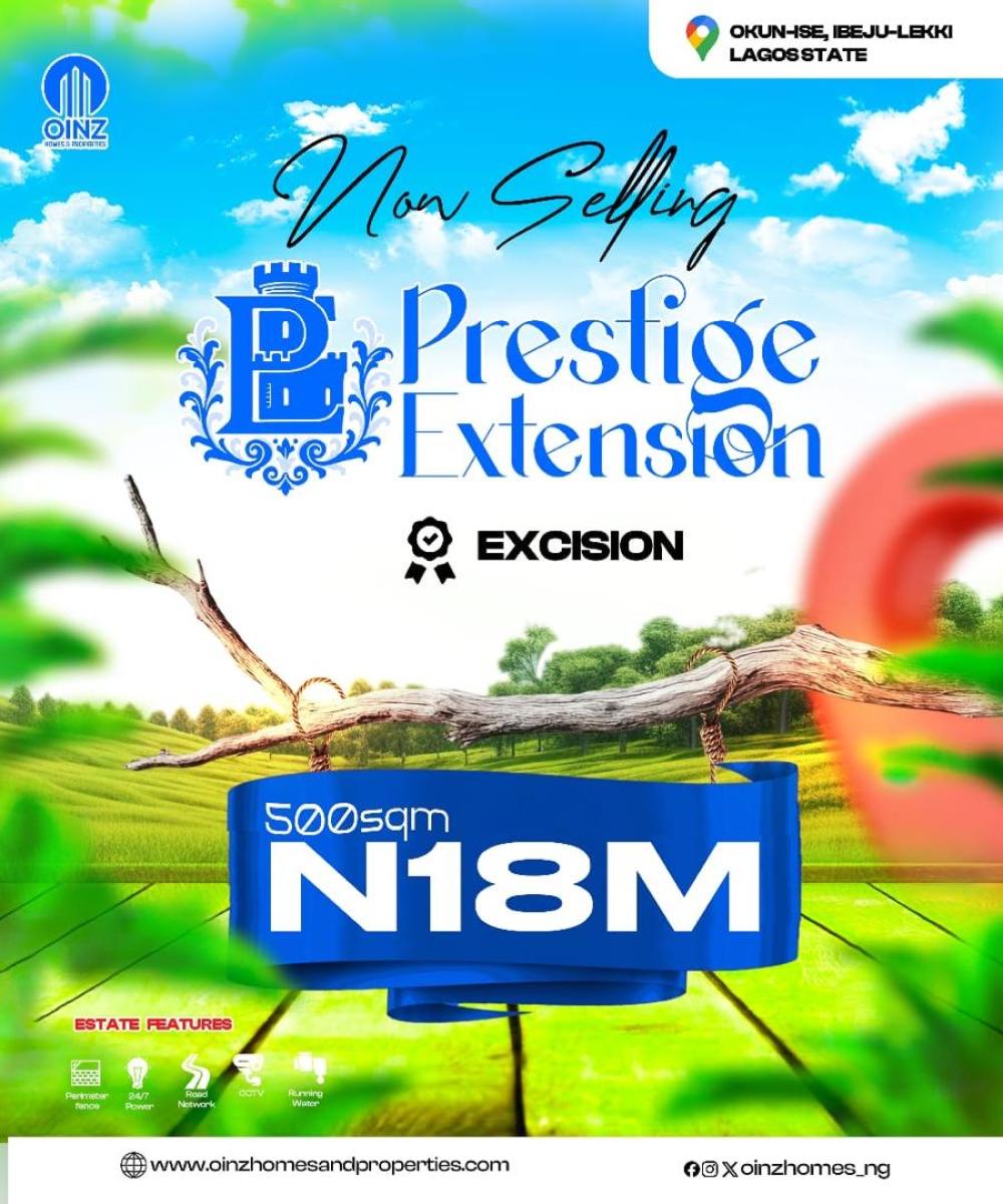 Premium Residential Plots in a Fast Growing Town of Ibeju Lekki, Prestige Gardens Extension 02 Estate, Ibeju Lekki, Lagos, Residential Land for Sale