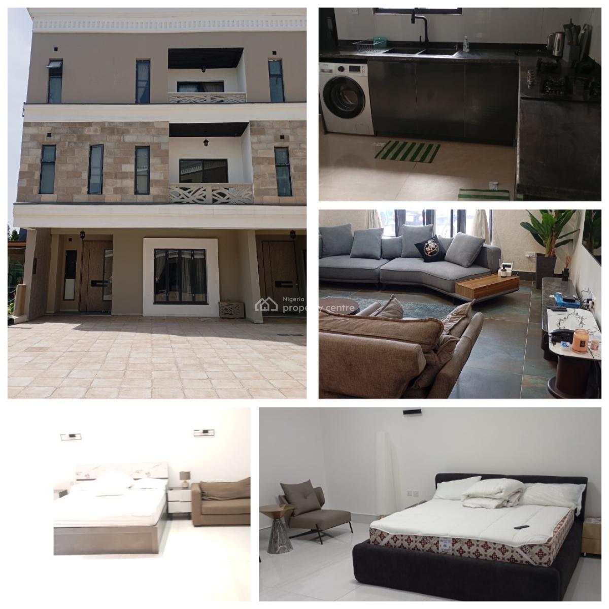 Fully Furnished & Serviced 5 Bedroom Terrace with 2 Rooms Bq, Parkview Estate, Ikoyi, Lagos, Parkview, Ikoyi, Lagos, Terraced Duplex for Rent