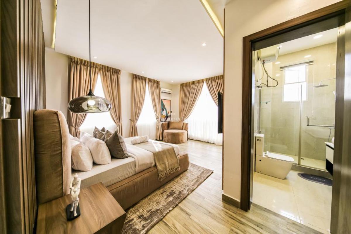 Luxury Furnished 3bedroom with Large Pool Gym 24/7 Light, Banana Island, Ikoyi, Lagos, Flat / Apartment for Rent