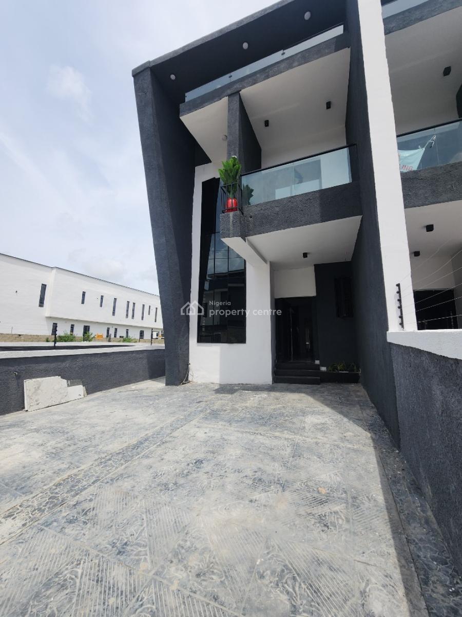 Nicely Built 4 Bedroom Semi Detached Duplex + Bq in a Secured Estate, Sangotedo, Ajah, Lagos, Semi-detached Duplex for Sale
