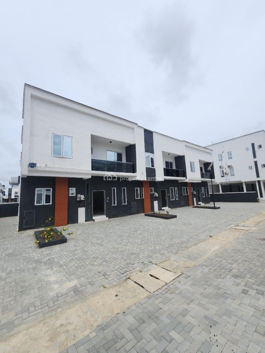 Lovely 2 Bedroom Terrace Duplex + Bq in a Secured Estate, Sangotedo, Ajah, Lagos, Semi-detached Duplex for Sale