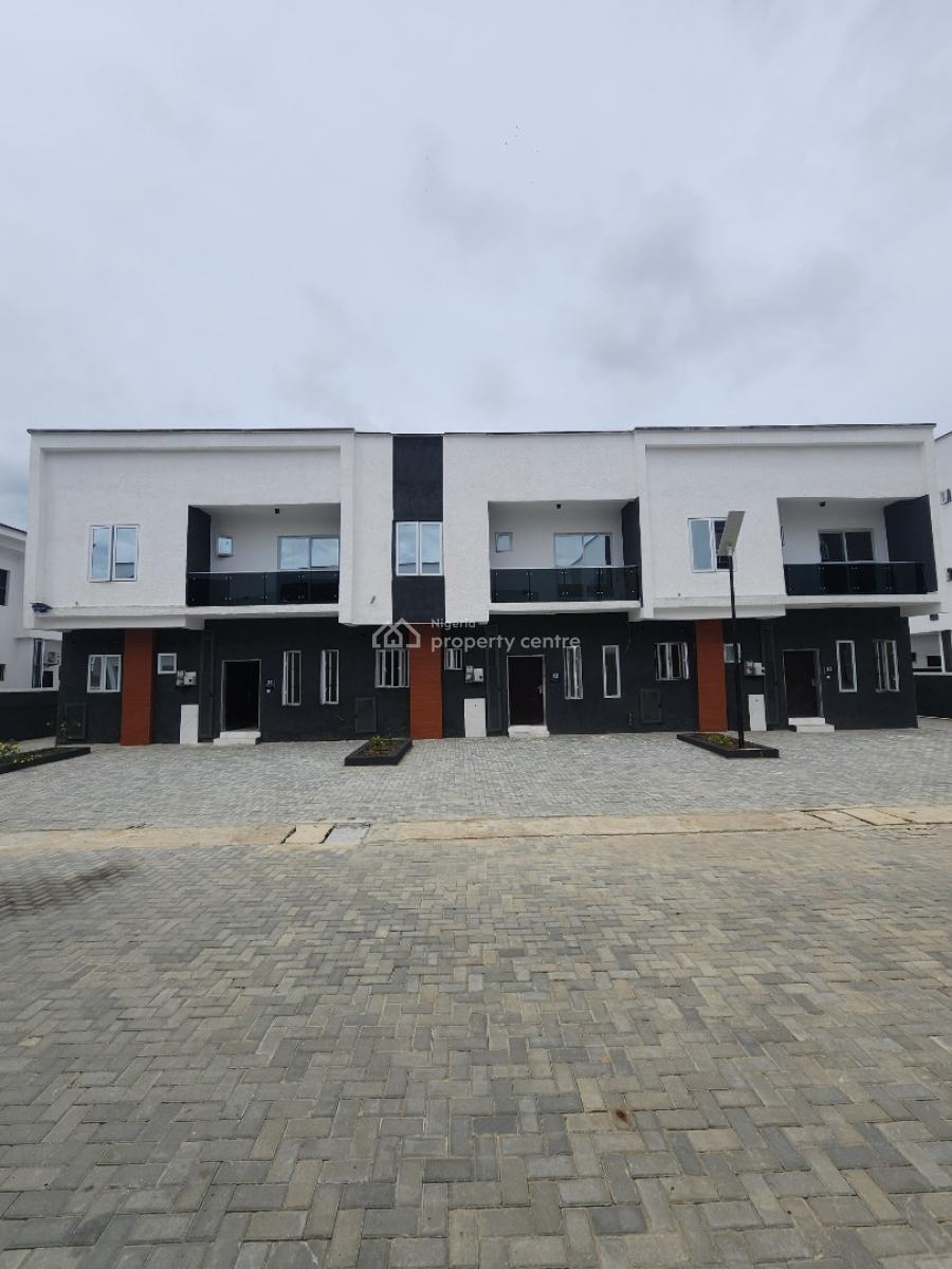 Lovely 2 Bedroom Terrace Duplex + Bq in a Secured Estate, Sangotedo, Ajah, Lagos, Semi-detached Duplex for Sale