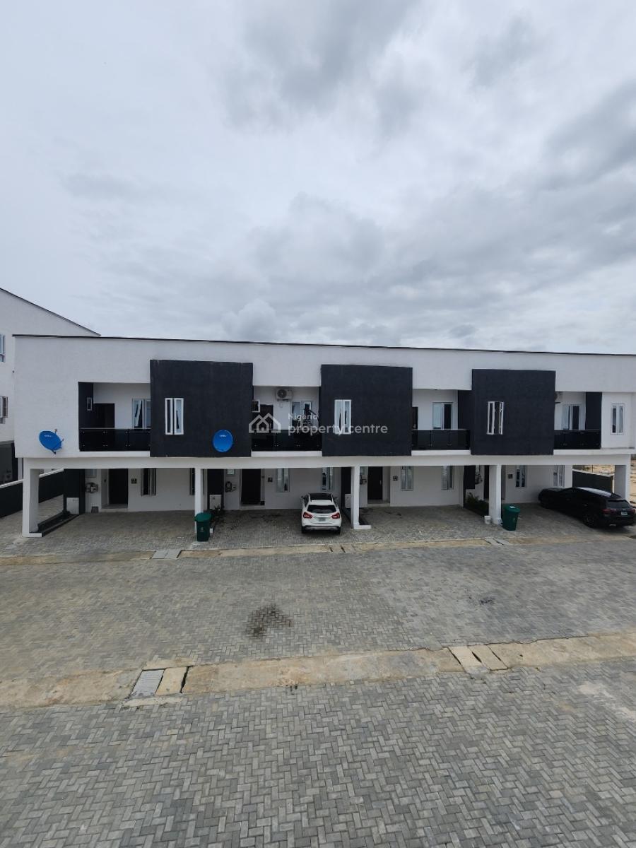 Lovely 2 Bedroom Terrace Duplex + Bq in a Secured Estate, Sangotedo, Ajah, Lagos, Semi-detached Duplex for Sale
