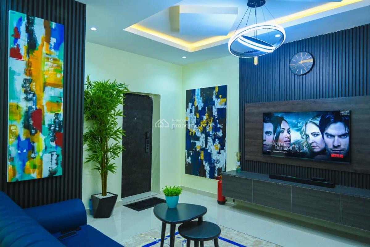 Fully Furnished 2 Bedroom Flat Serviced Apartment, Cyberville Estate Besides Victoria Bay 3 Off Nike Art Gallery Road, Ikate, Lekki, Lagos, Flat / Apartment for Sale