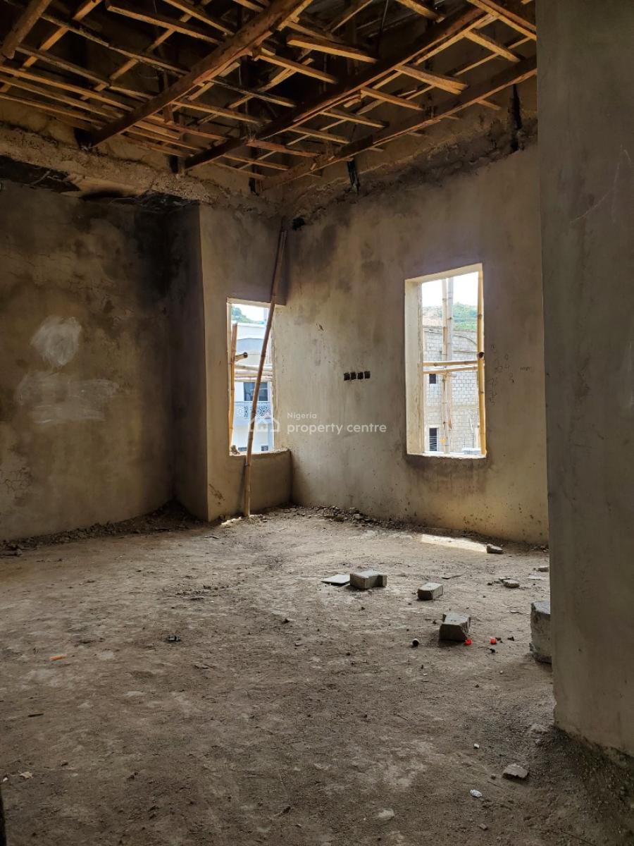 Luxury 5-bedroom Detached Carcass with Bq, Katampe Extension, Katampe, Abuja, Detached Duplex for Sale