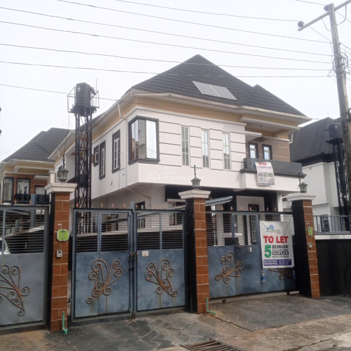 Detached 4 Bedroom Duplex with a Drive Way Suitable for a Family, Lekki County Road Close to Lekki-epe Expressway, Lekki, Lagos, Detached Duplex for Rent