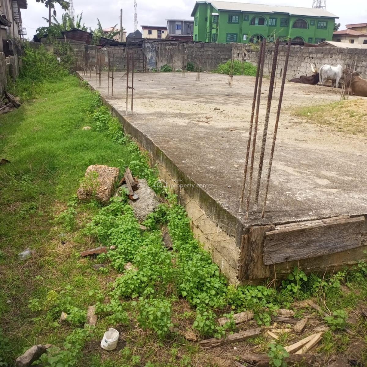 Residential Plot of Land Meaning 50ft By 100 Ft with Foundation, Wosila Street Paiko Aguda, Ijesha, Surulere, Lagos, Residential Land for Sale