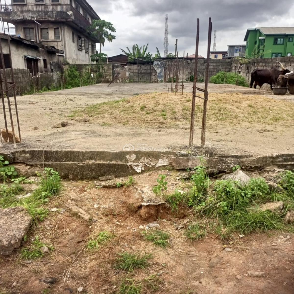 Residential Plot of Land Meaning 50ft By 100 Ft with Foundation, Wosila Street Paiko Aguda, Ijesha, Surulere, Lagos, Residential Land for Sale